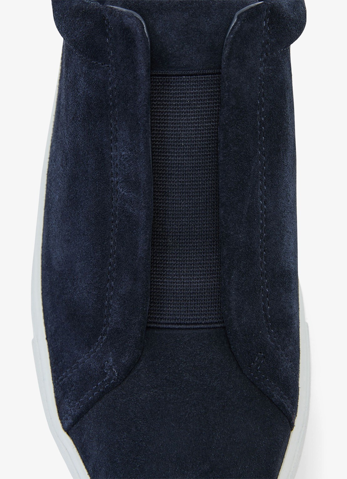 Reiss Emil sneakers van suède - detail 2 dark navy / blauw