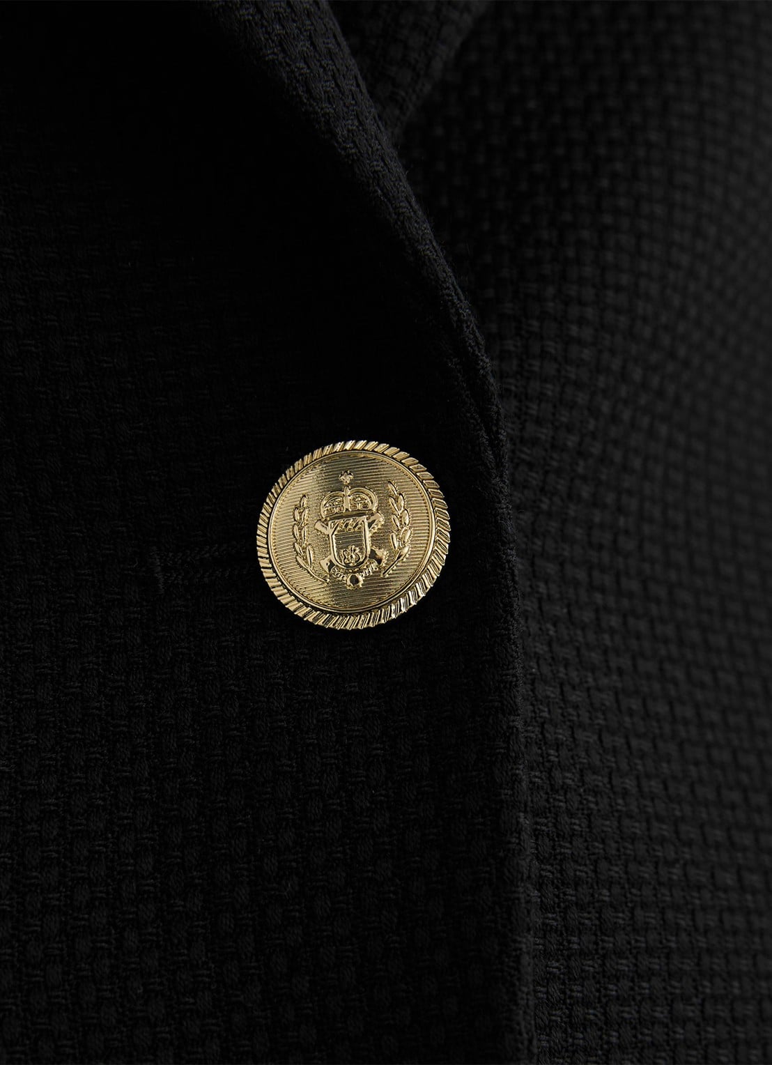 Reiss Erin blazer in wolblend - detail 5 black / zwart