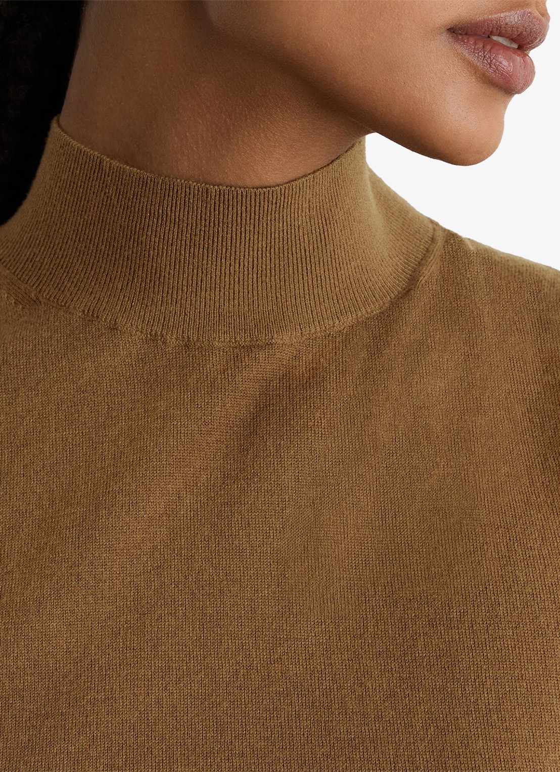 Reiss Evelyn mouwloze top in merino wolblend - detail 3 olijfgroen