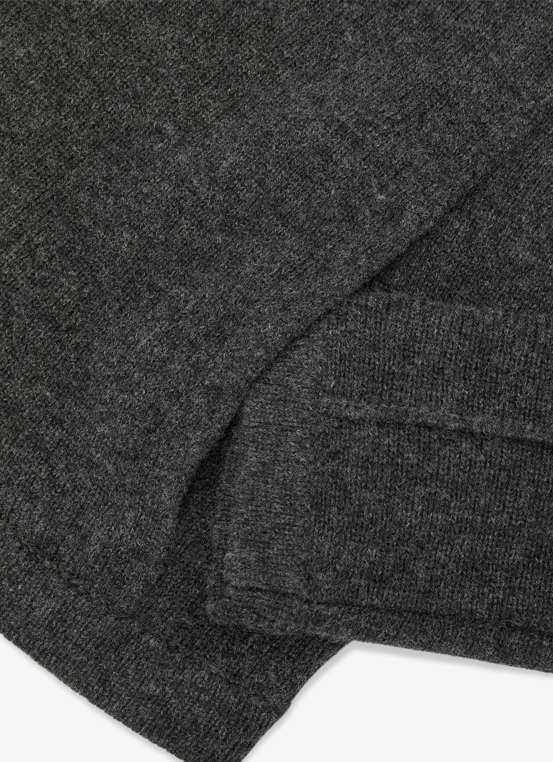 Reiss Evie fijngebreid vest in kasjmierblend  - detail 7 donkergrijs