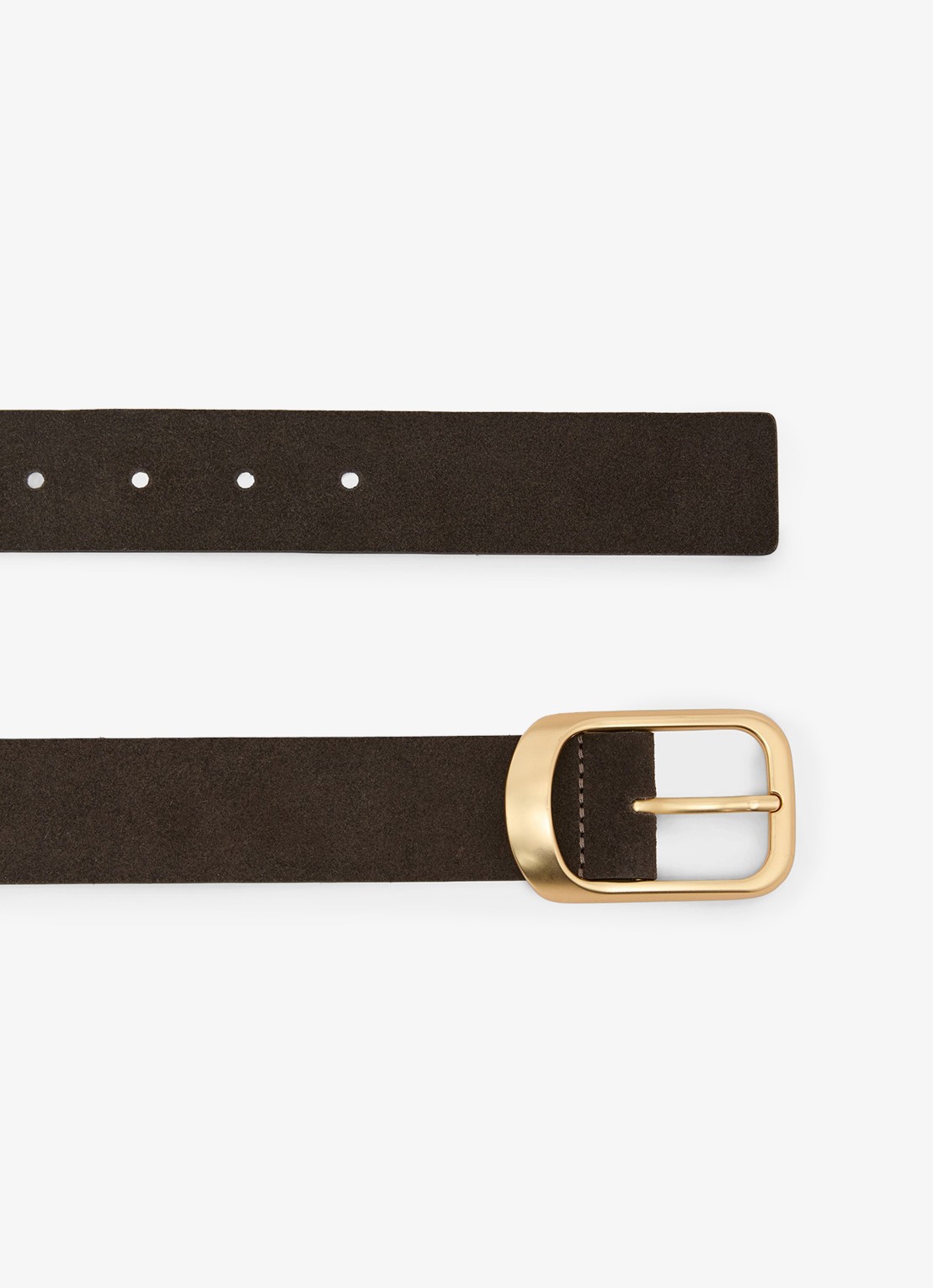 Reiss Evie riem van suède - detail 5 grijs
