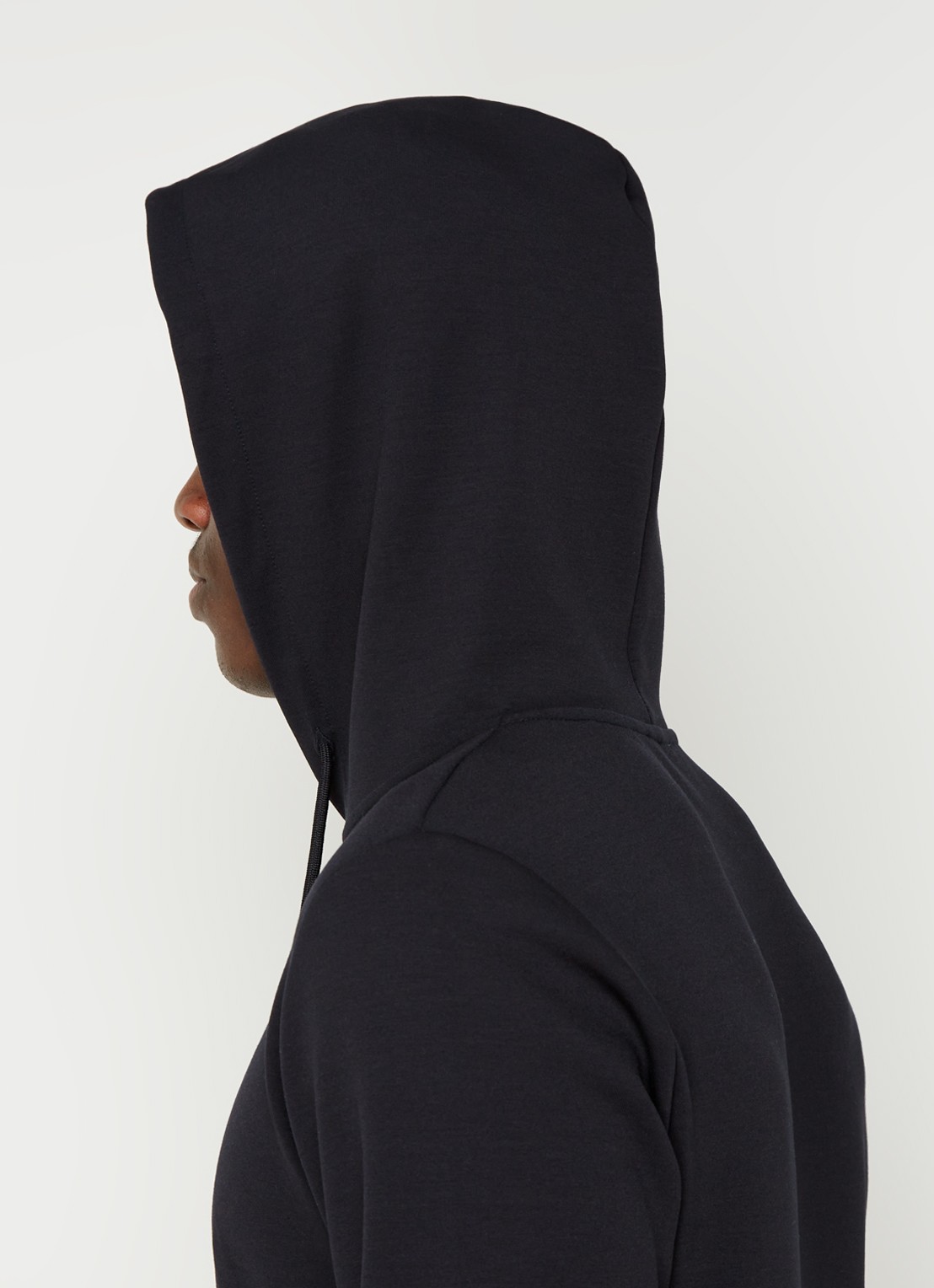Reiss Fabien hoodie met stretch - detail 3 black / zwart