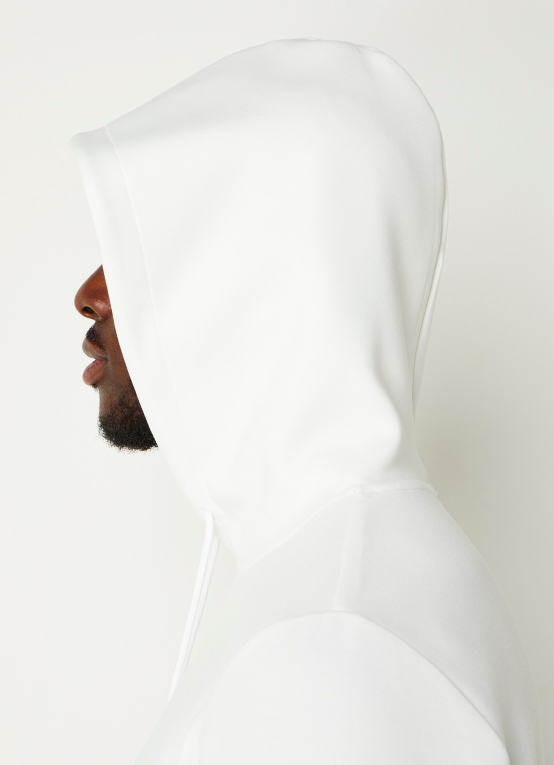 Reiss Fabien hoodie met stretch - detail 4 white / wit
