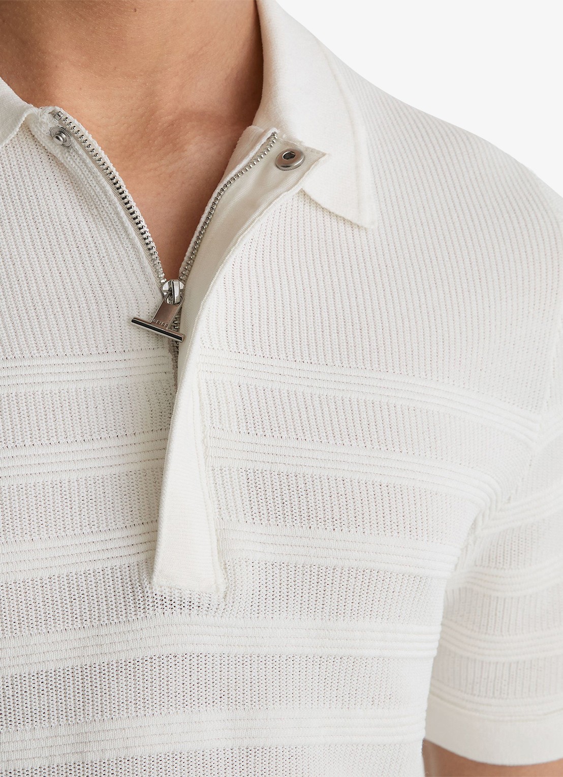 Reiss Falklands regular fit overhemd met structuur - detail 5 white / wit
