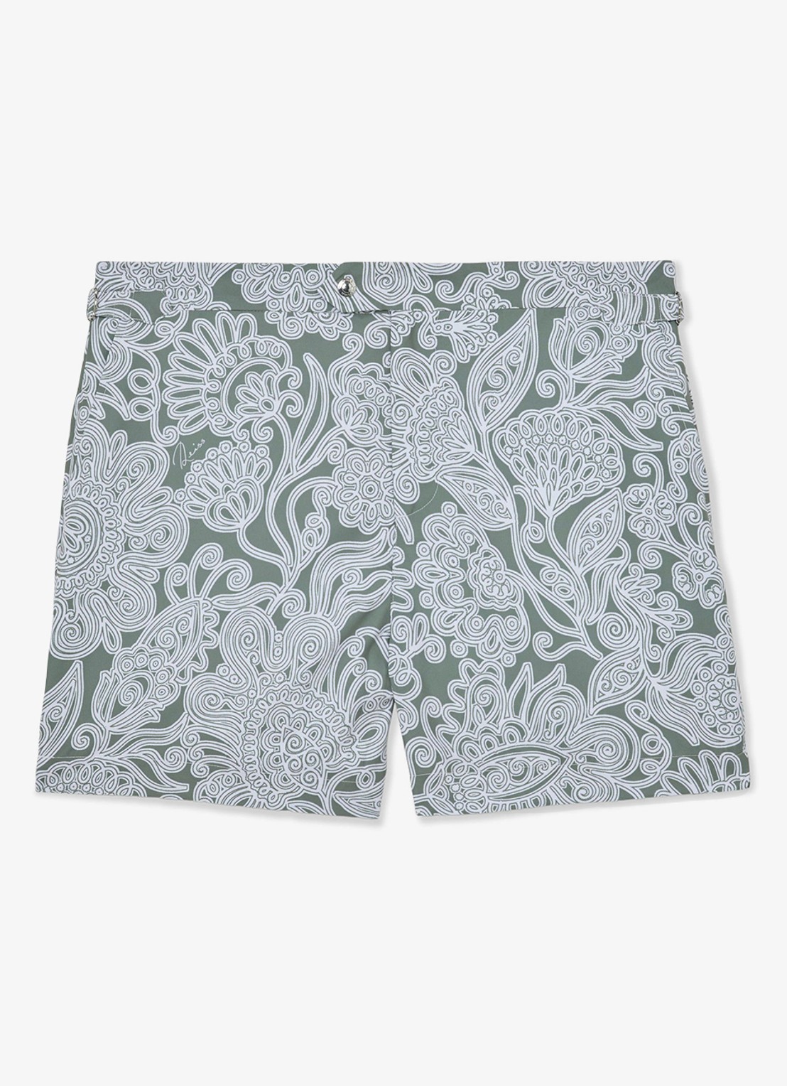 Reiss Fallow zwemshort met print - voorkant groen