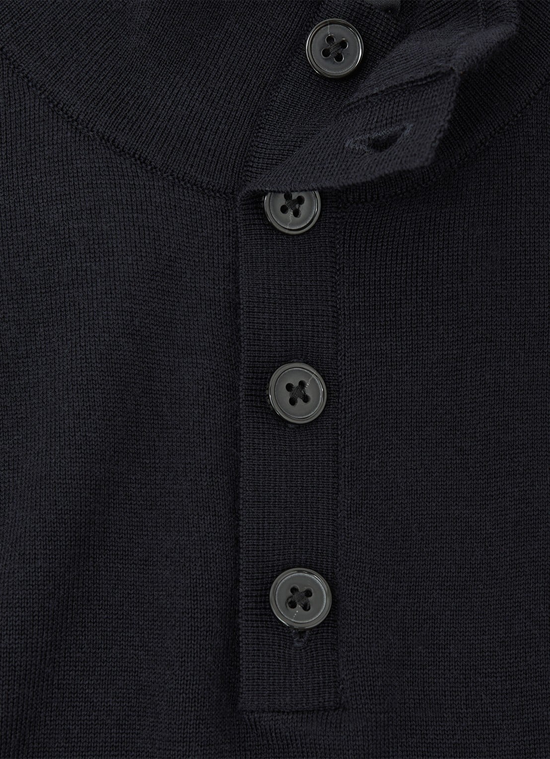 Reiss Farnham fijngebreide trui van merino wol - detail 5 donkerblauw