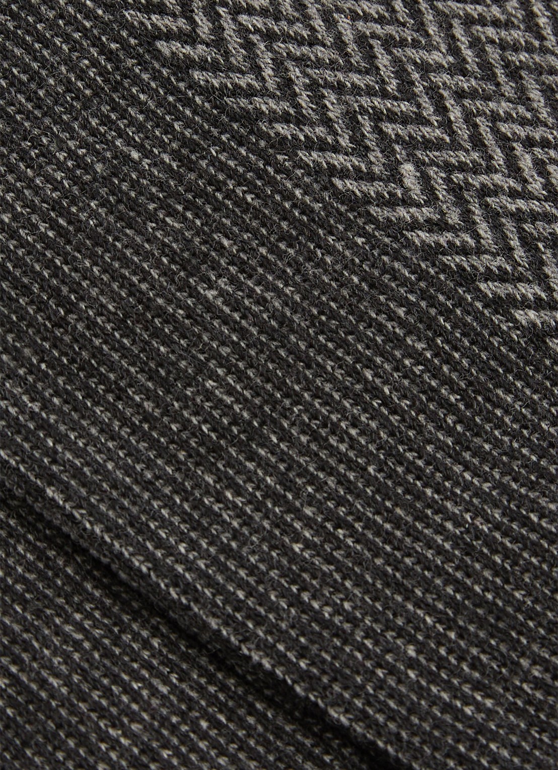 Reiss Fela ribgebreide sokken - detail 2 chocoladebruin
