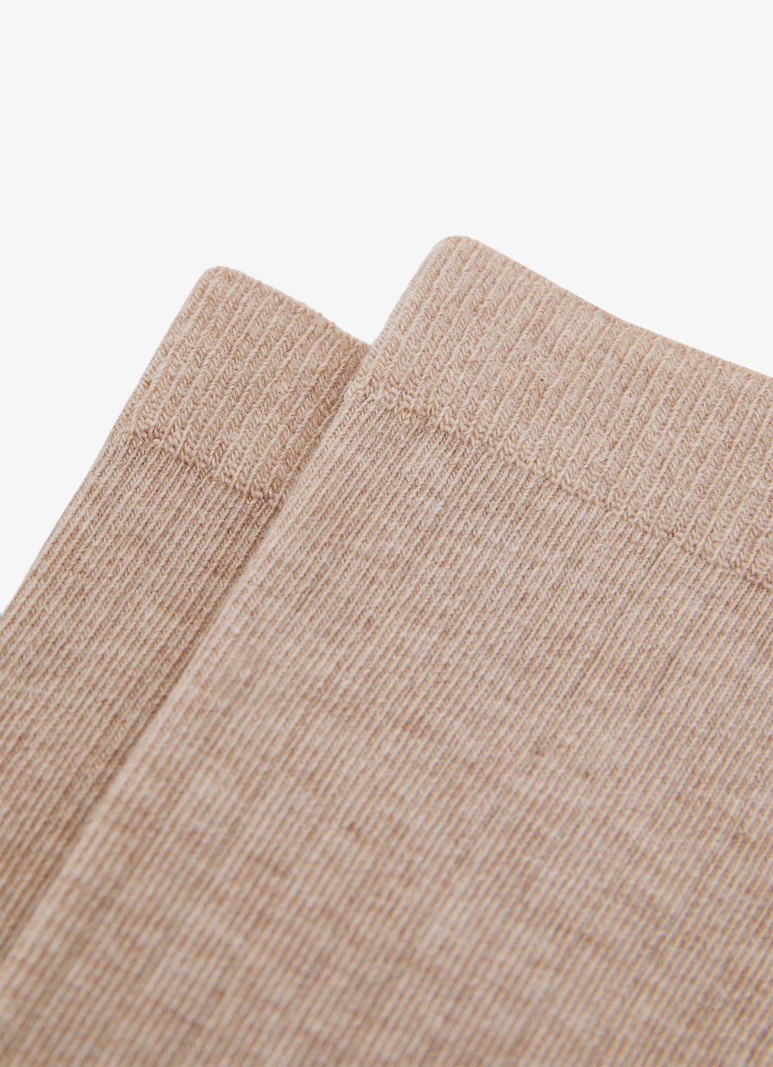 Reiss Felicia ribgebreide sokken  - detail 2 beige