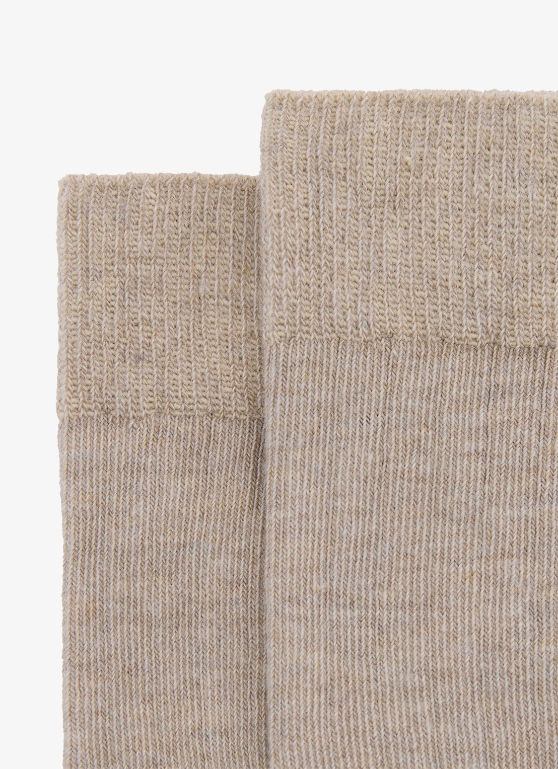 Reiss Felicia ribgebreide sokken  - detail 2 taupe