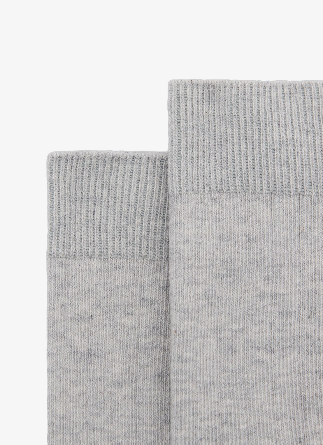 Reiss Felicia ribgebreide sokken  - detail 2 grijsmele