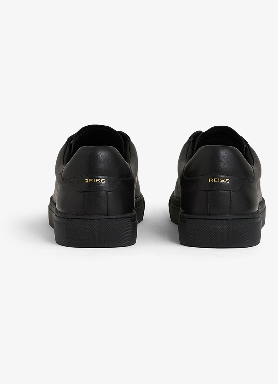 Reiss Finley sneaker van leer - detail 3 zwart