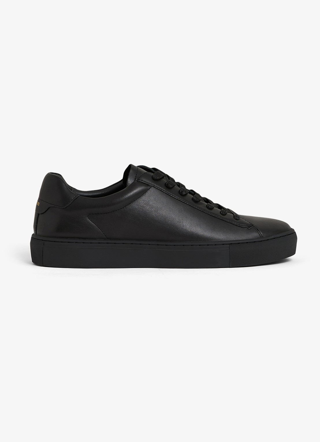 Reiss Finley sneaker van leer - voorkant 4 zwart