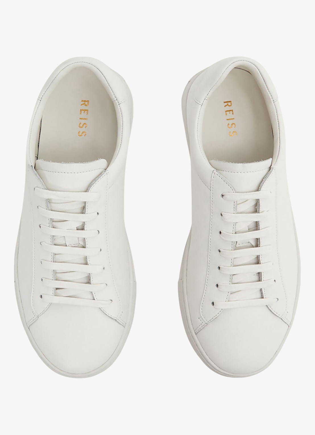 Reiss Finley sneakers met logo - detail 4 white / wit