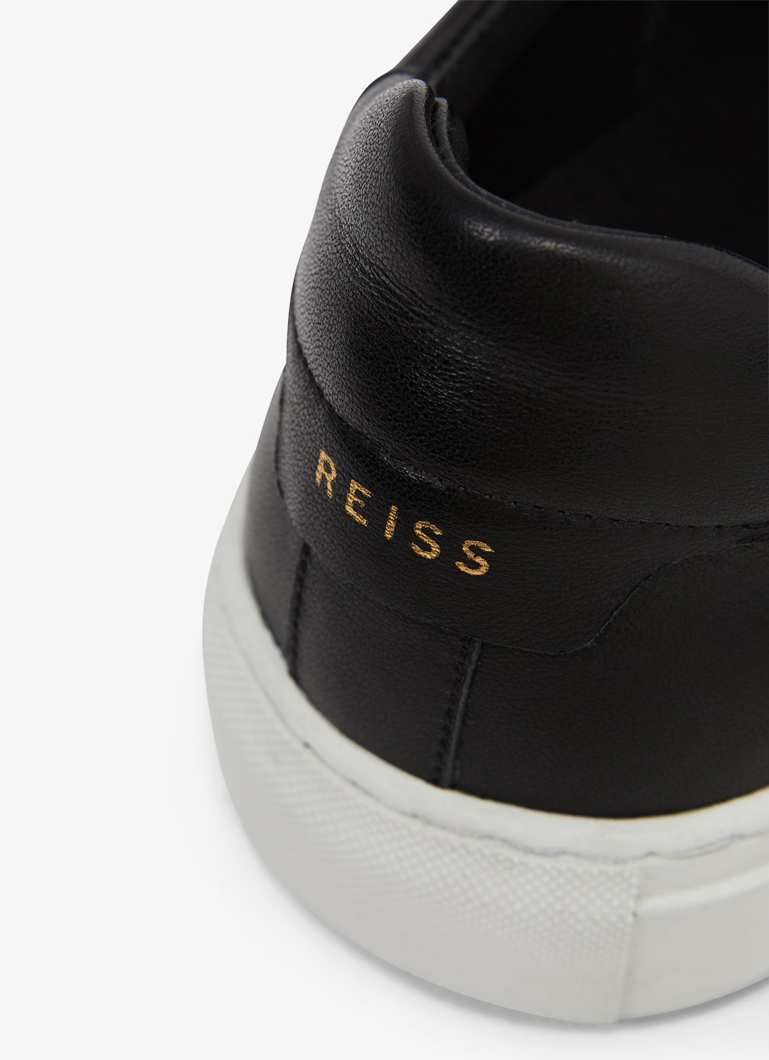 Reiss Finley sneakers met logo - detail 3 zwart