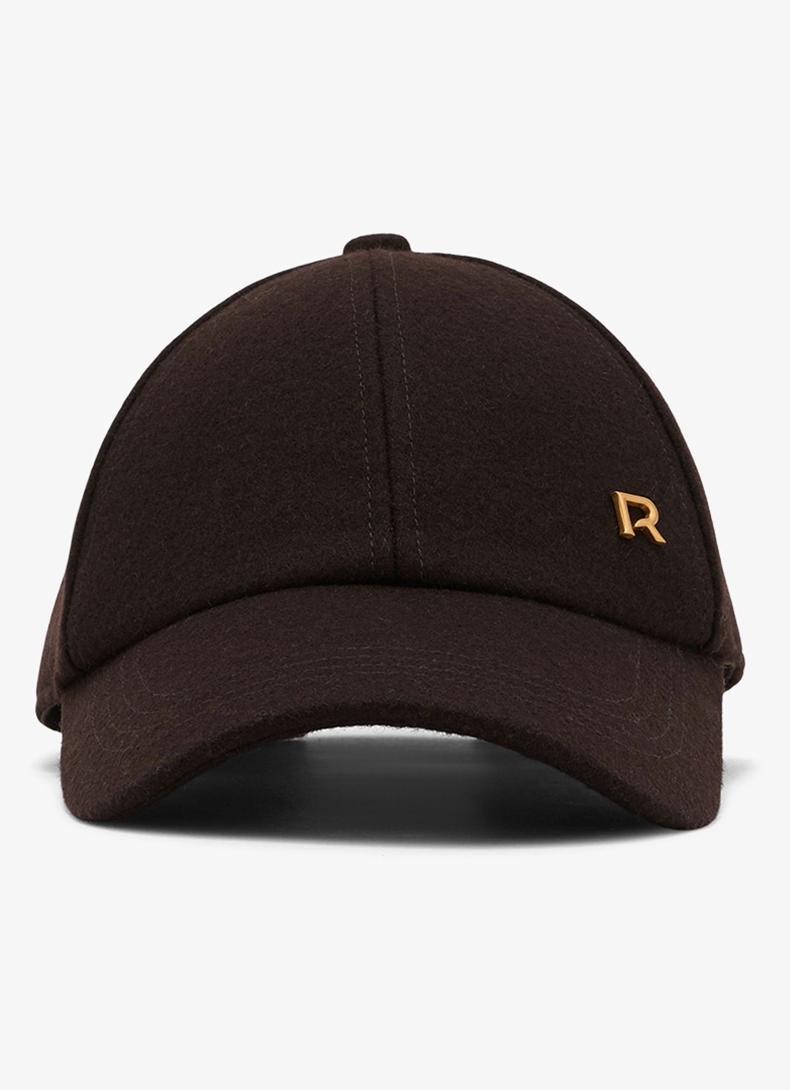 Reiss Fiona pet in wolblend  - detail chocoladebruin