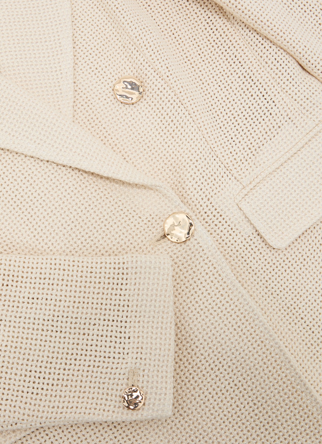 Reiss Fiore double breasted blazer met klepzakken - detail 5 beige