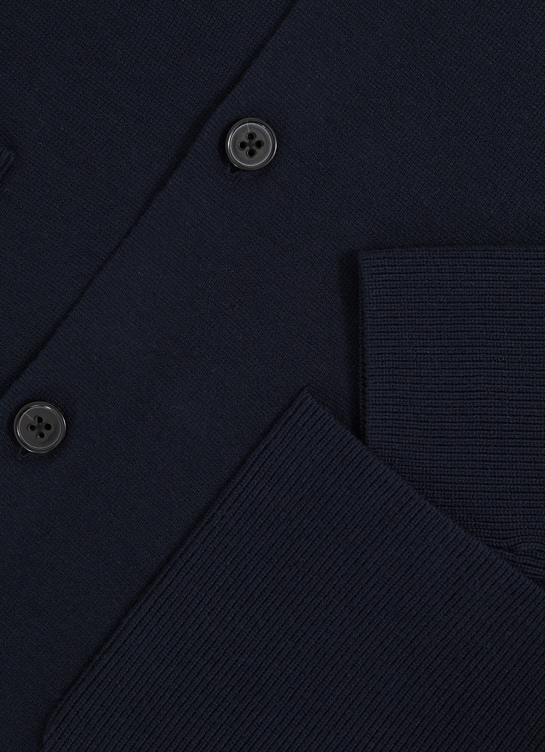 Reiss Fitzgerald fijngebreid vest met opgestikte zakken - detail 5 blauw
