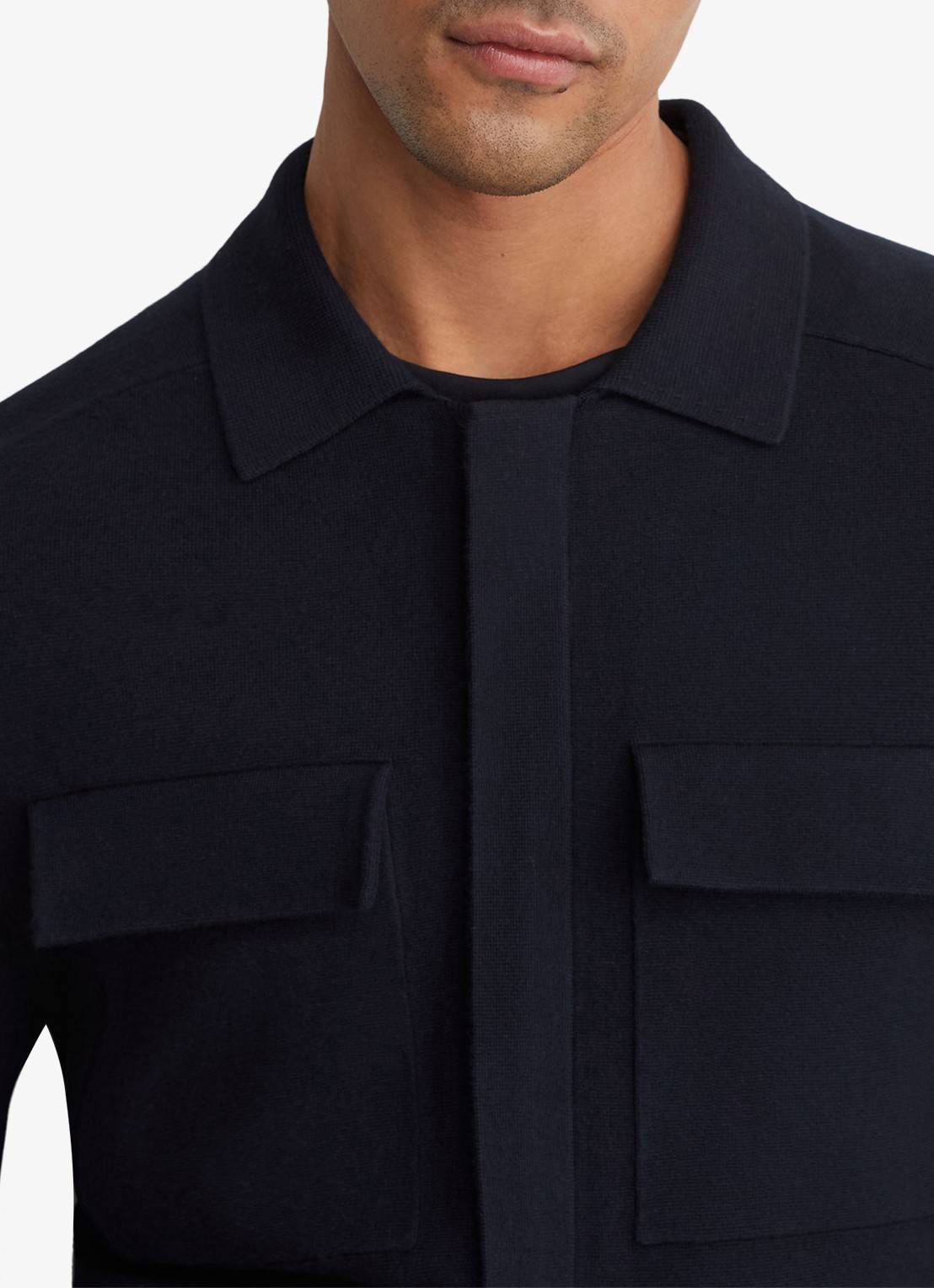 Reiss Fleetwood jack met borstzakken - detail 4 navy / blauw