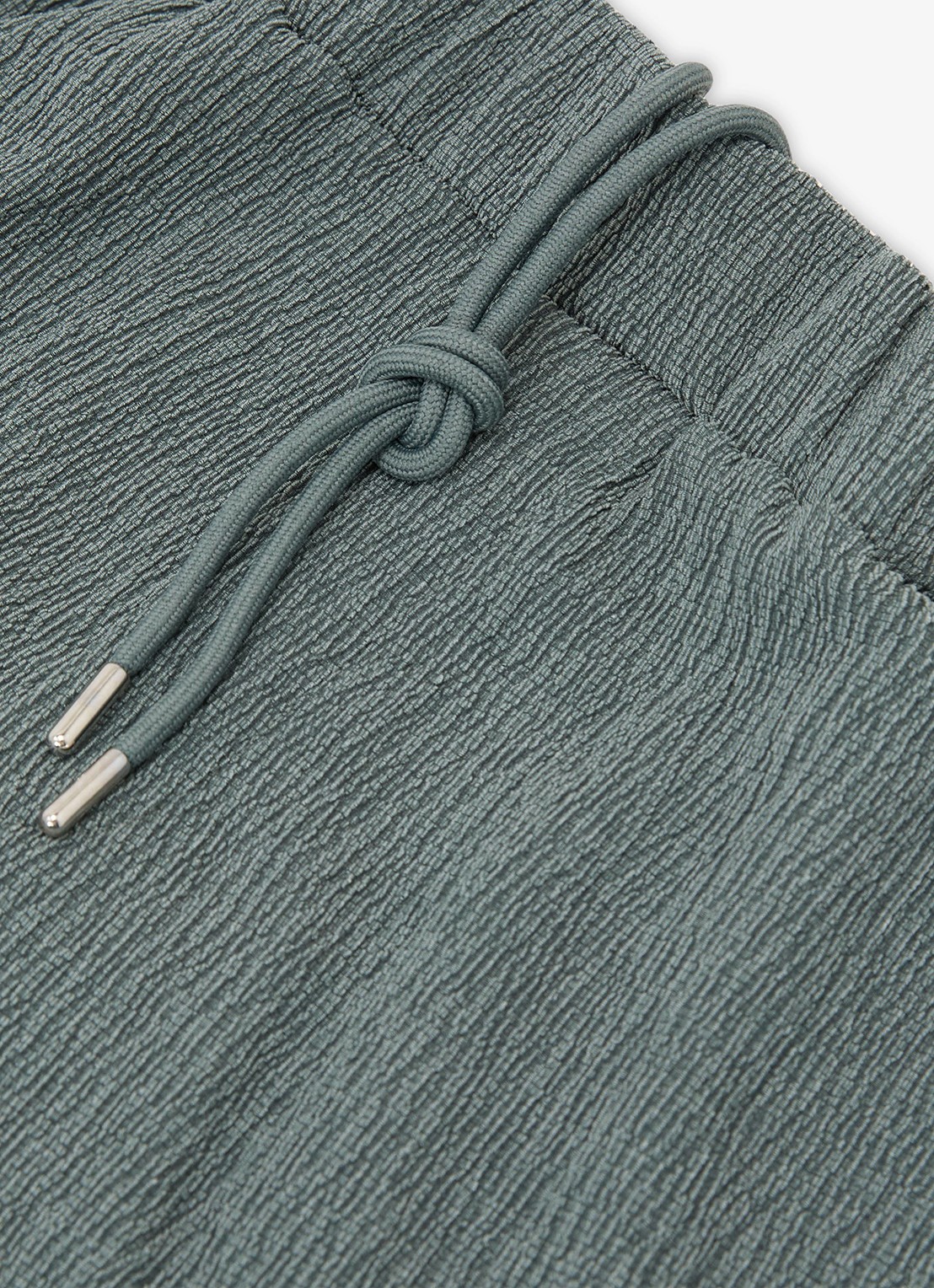 Reiss Flint regular fit korte broek met structuur - detail 6 dark sage / groen