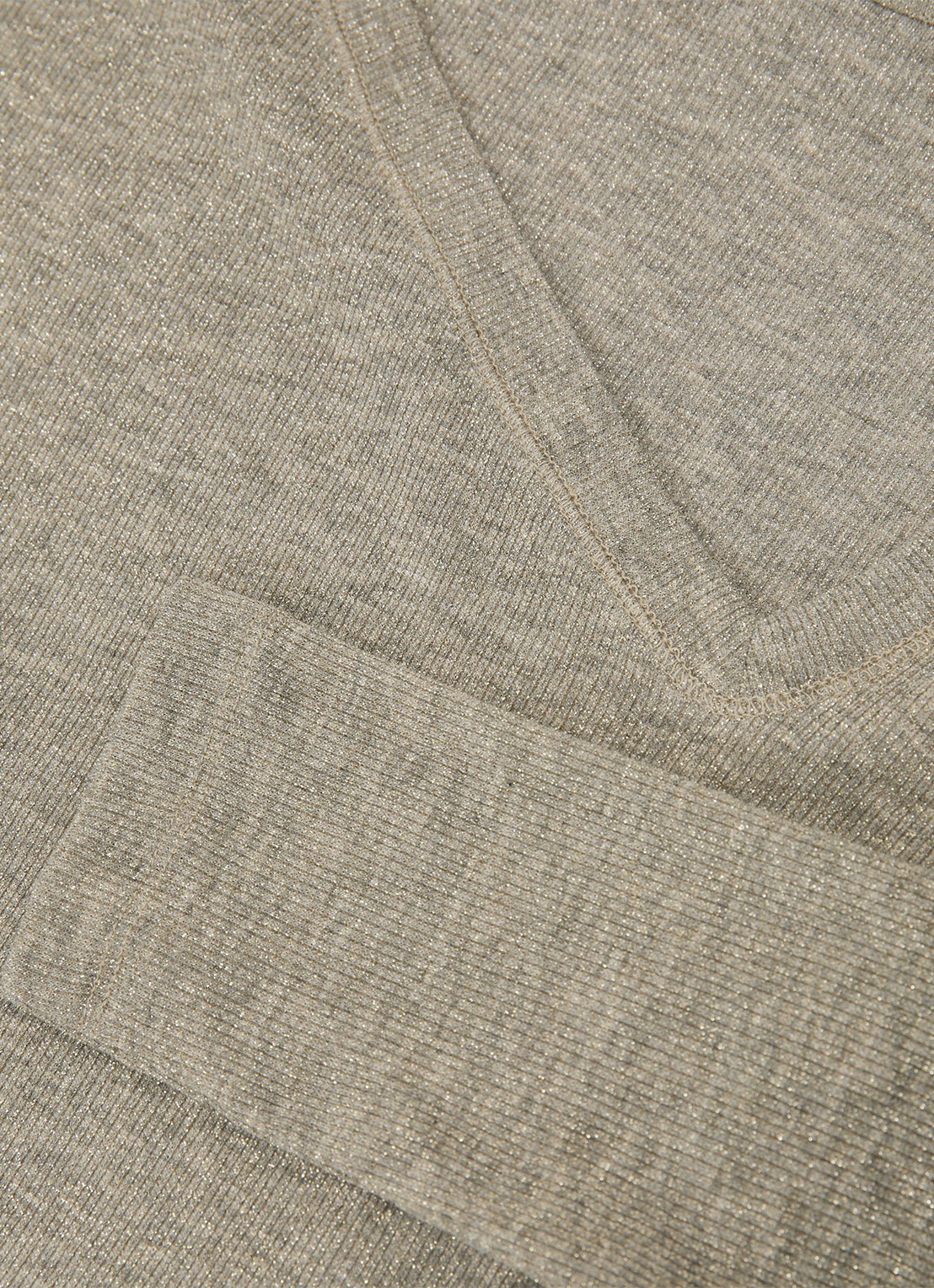 Reiss Fliss top met asymmetrische hals - detail 3 goud