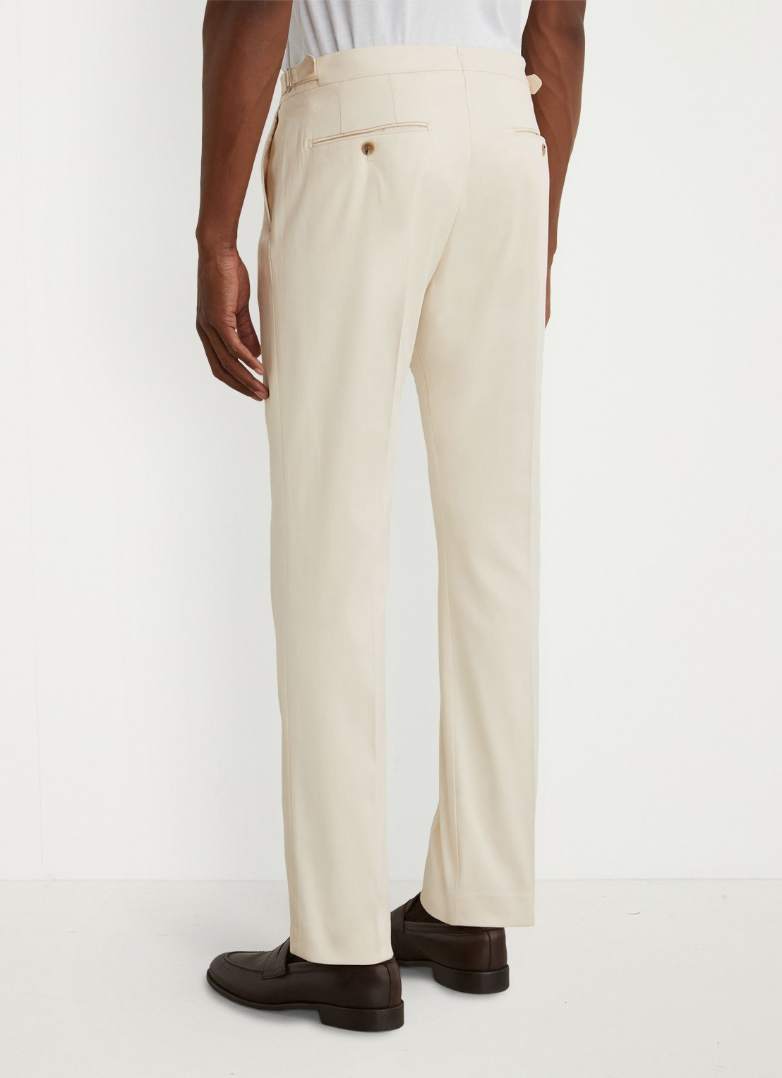 Reiss Float tapered fit pantalon met steekzakken - achterkant 6 beige