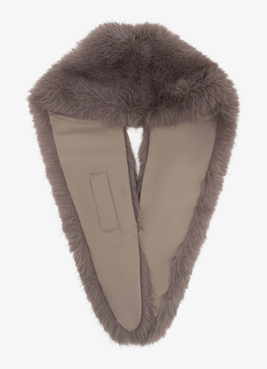 Reiss Flora kraag van imitatiebont - detail 3 taupe
