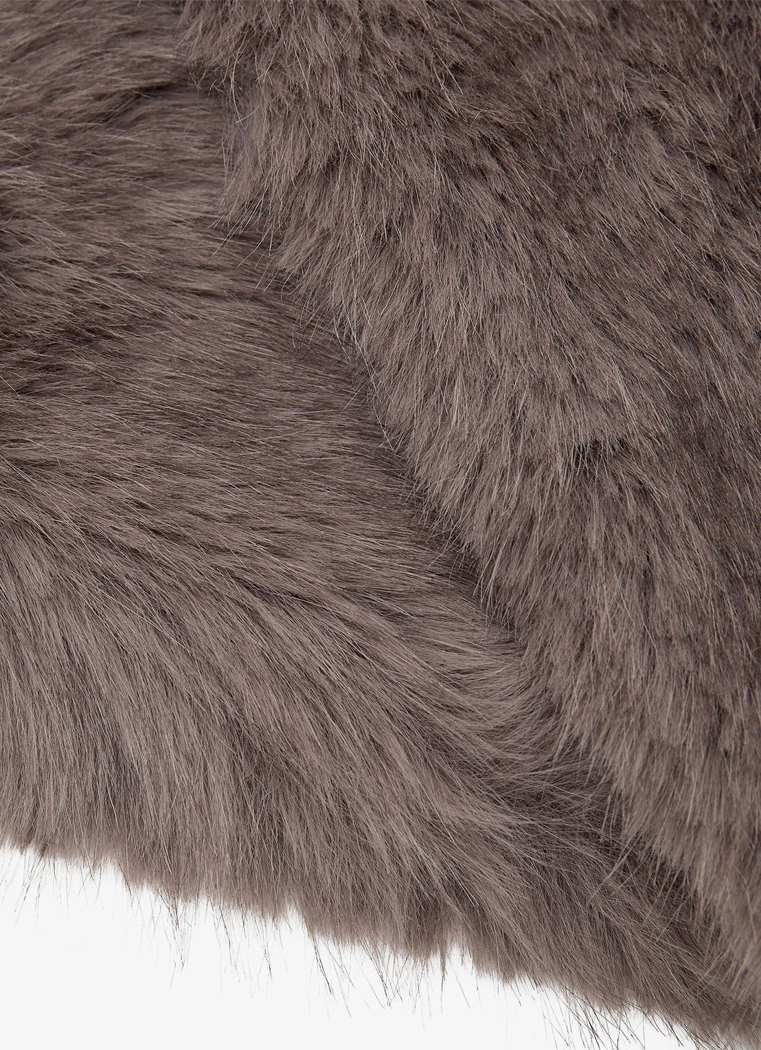 Reiss Flora kraag van imitatiebont - detail 5 taupe