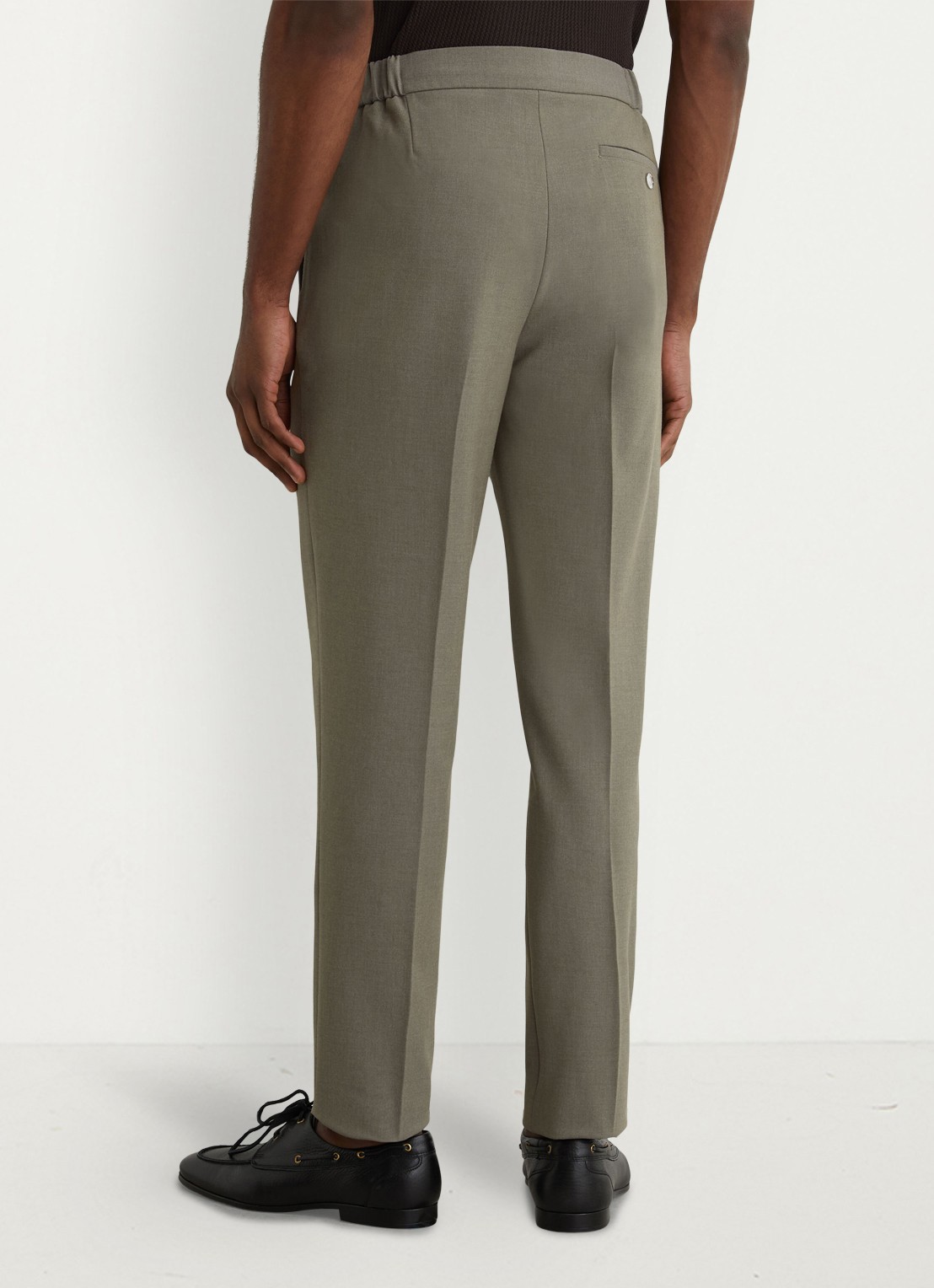 Reiss Found relaxed fit pantalon met steekzakken - achterkant brons