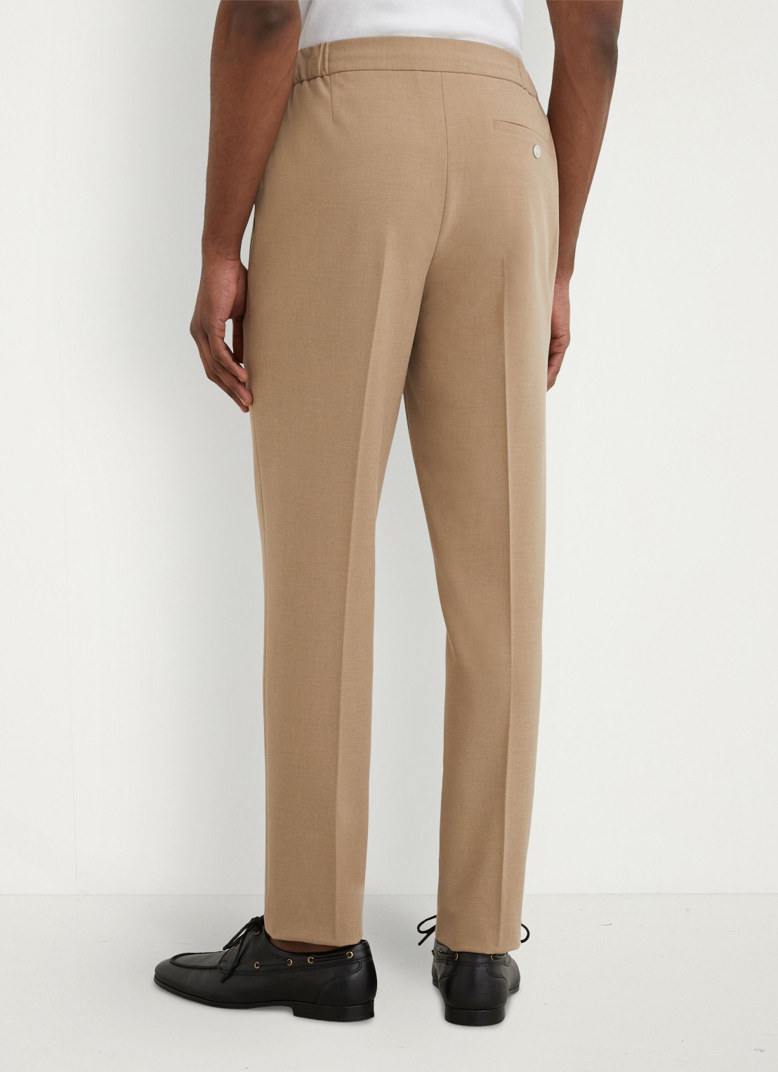 Reiss Found slim fit pantalon met steekzakken - achterkant 6 bruin