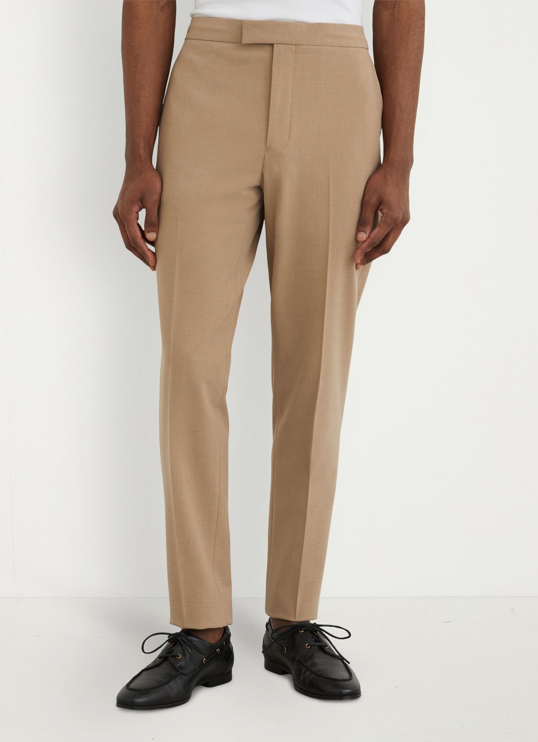 Reiss Found slim fit pantalon met steekzakken - detail 3 bruin