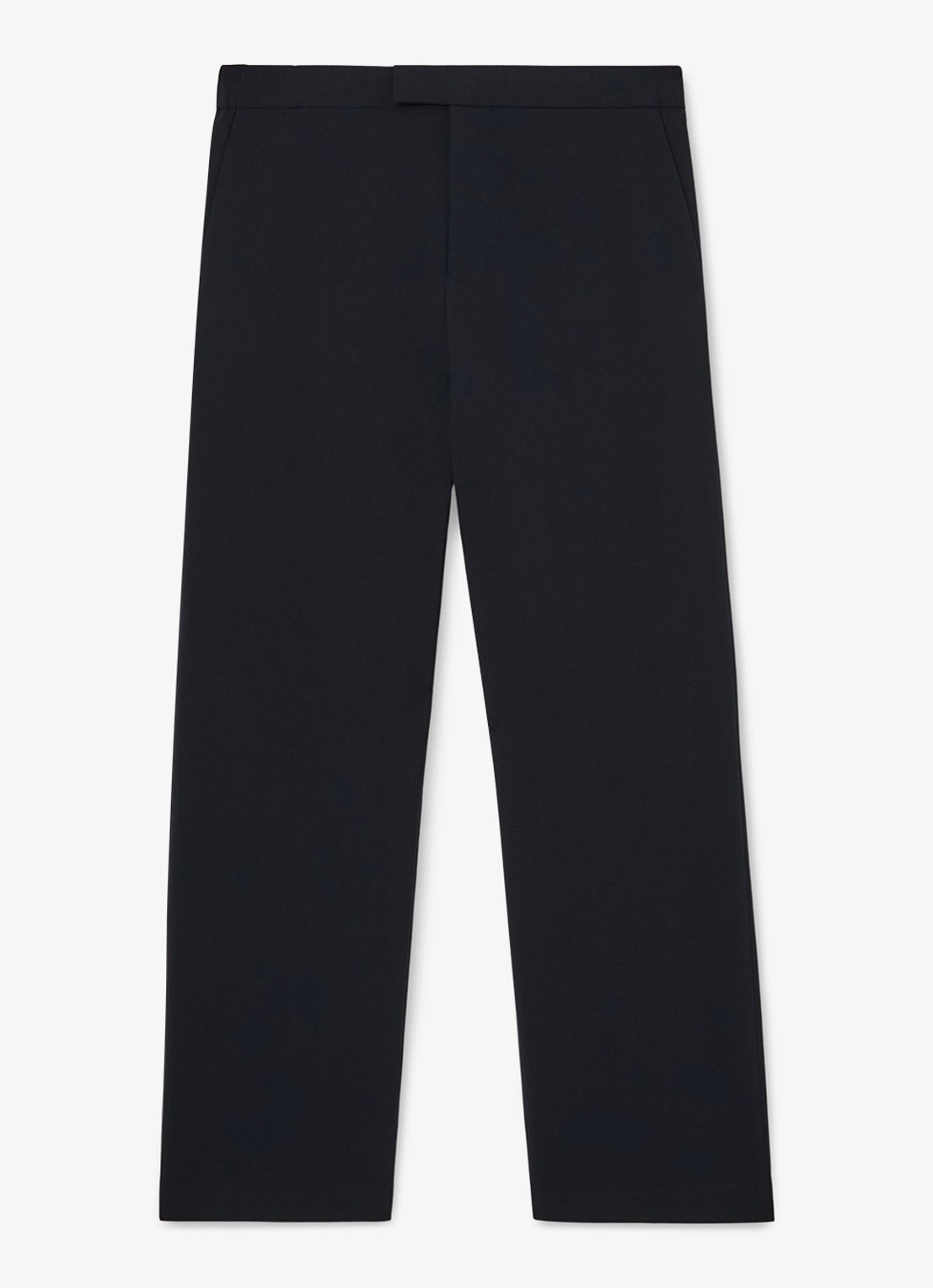 Reiss Found slim fit pantalon met trekkoord - voorkant 2 navy / blauw