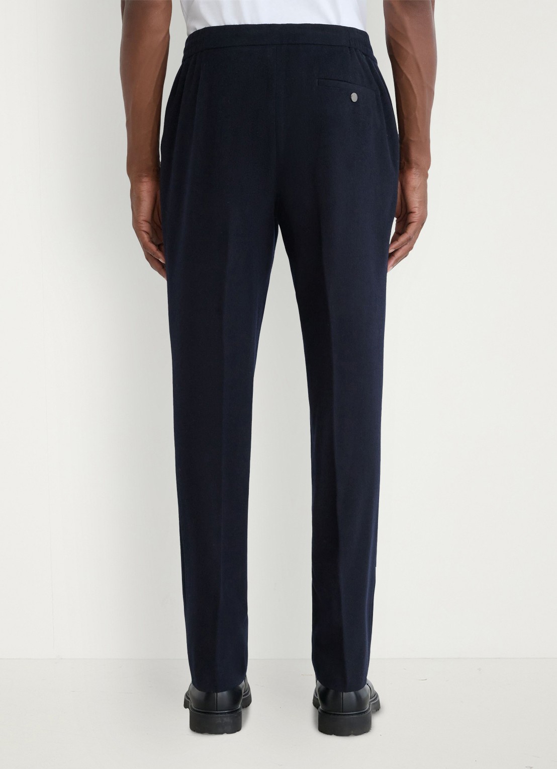 Reiss Found tailored fit pantalon in wolblend - achterkant 6 navy / blauw