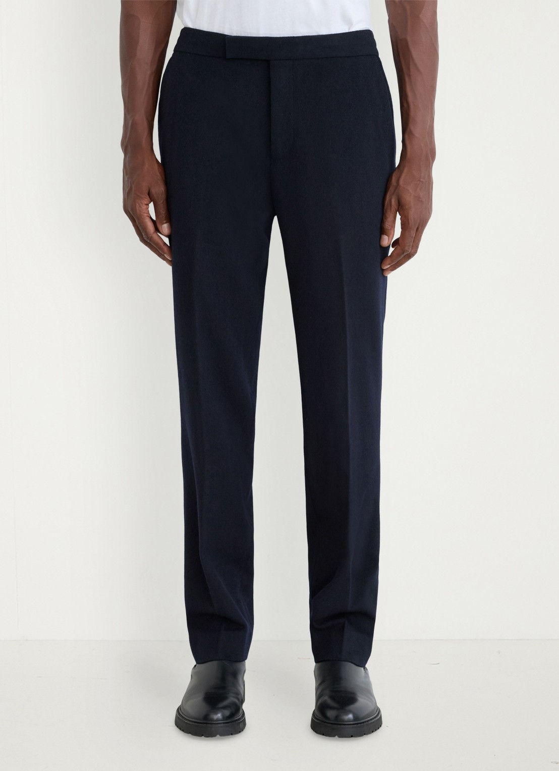 Reiss Found tailored fit pantalon in wolblend - detail 3 navy / blauw