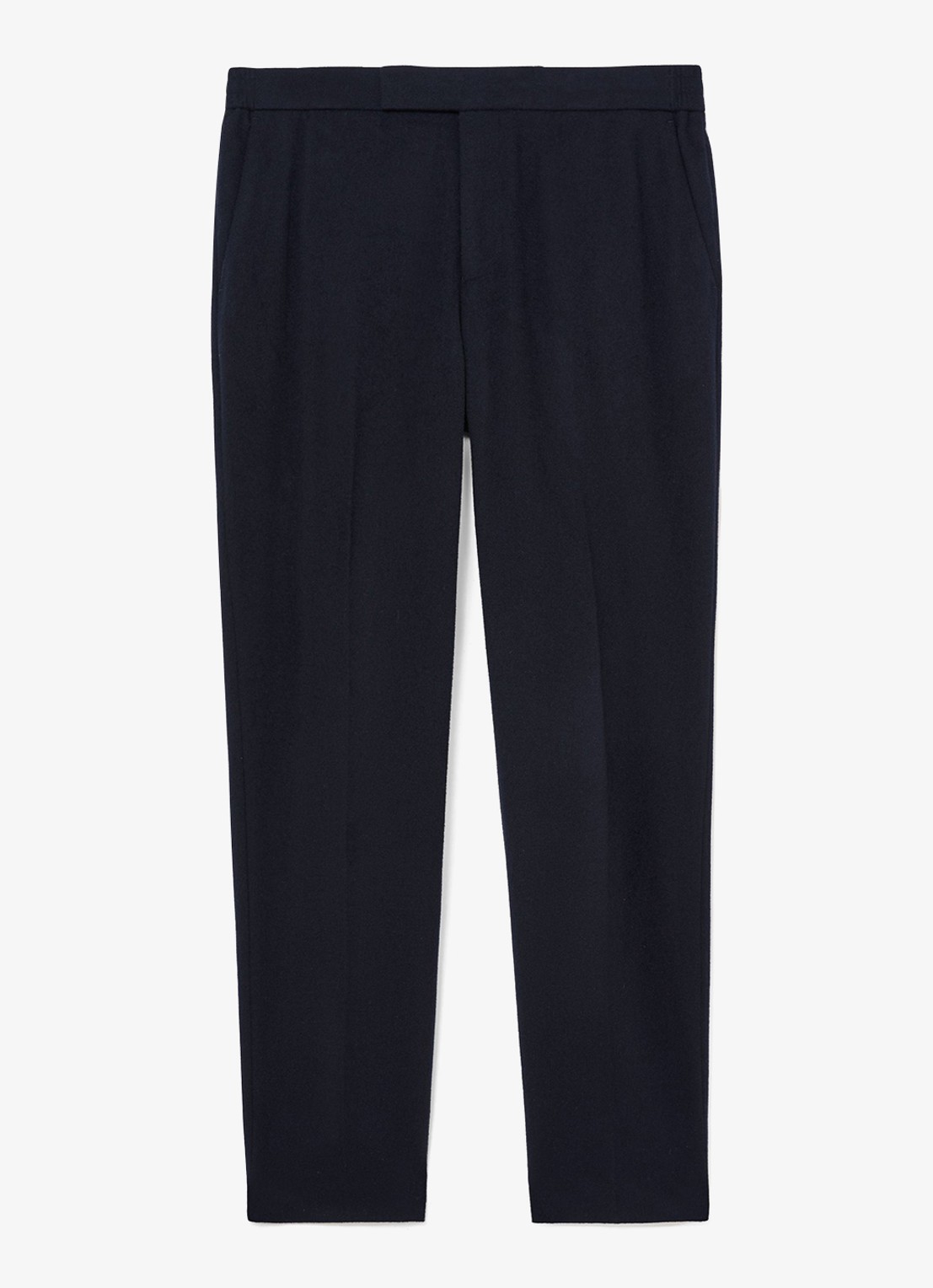 Reiss Found tailored fit pantalon in wolblend - voorkant navy / blauw