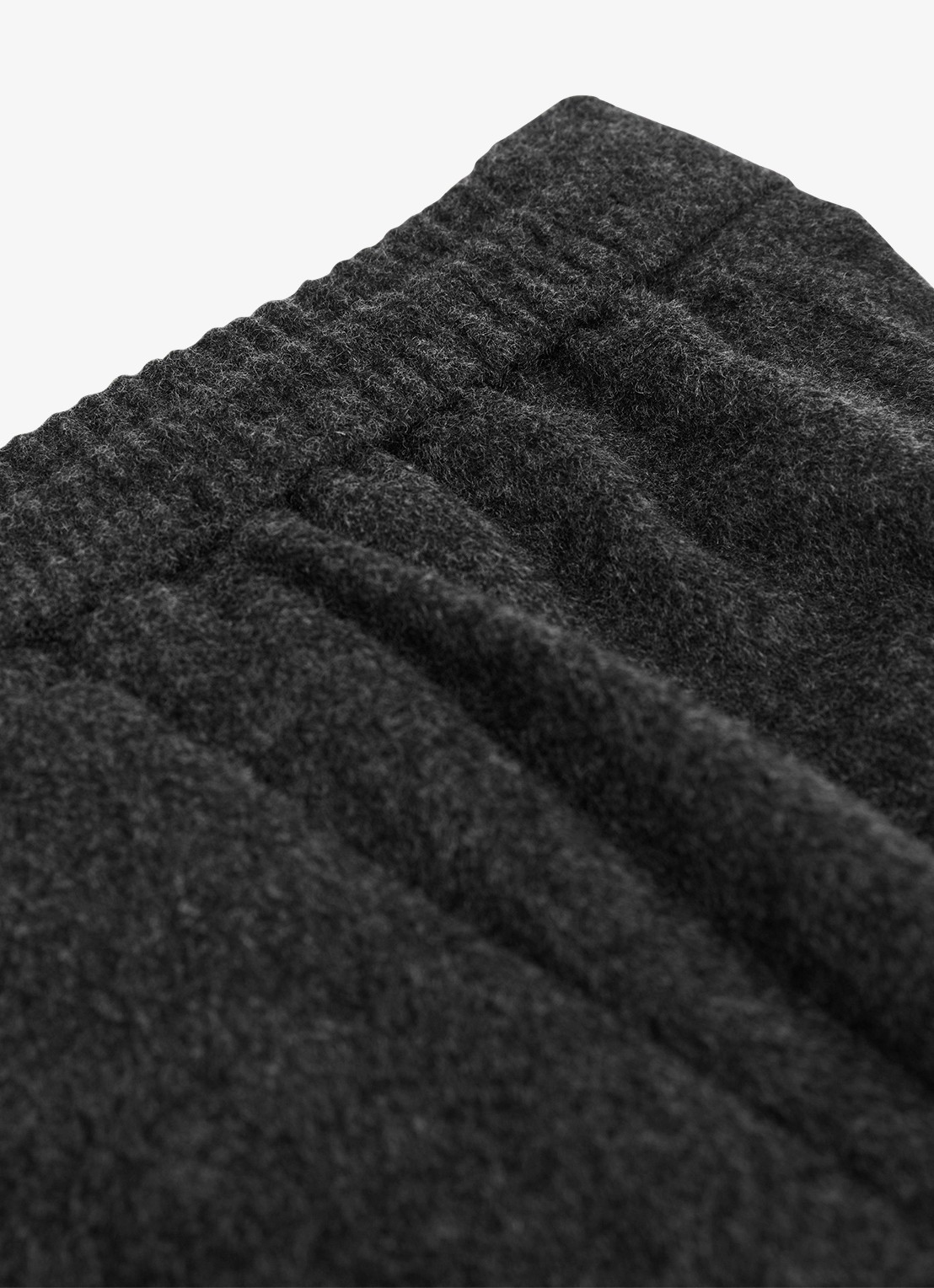 Reiss Found tailored fit pantalon in wolblend - detail 3 donkergrijs