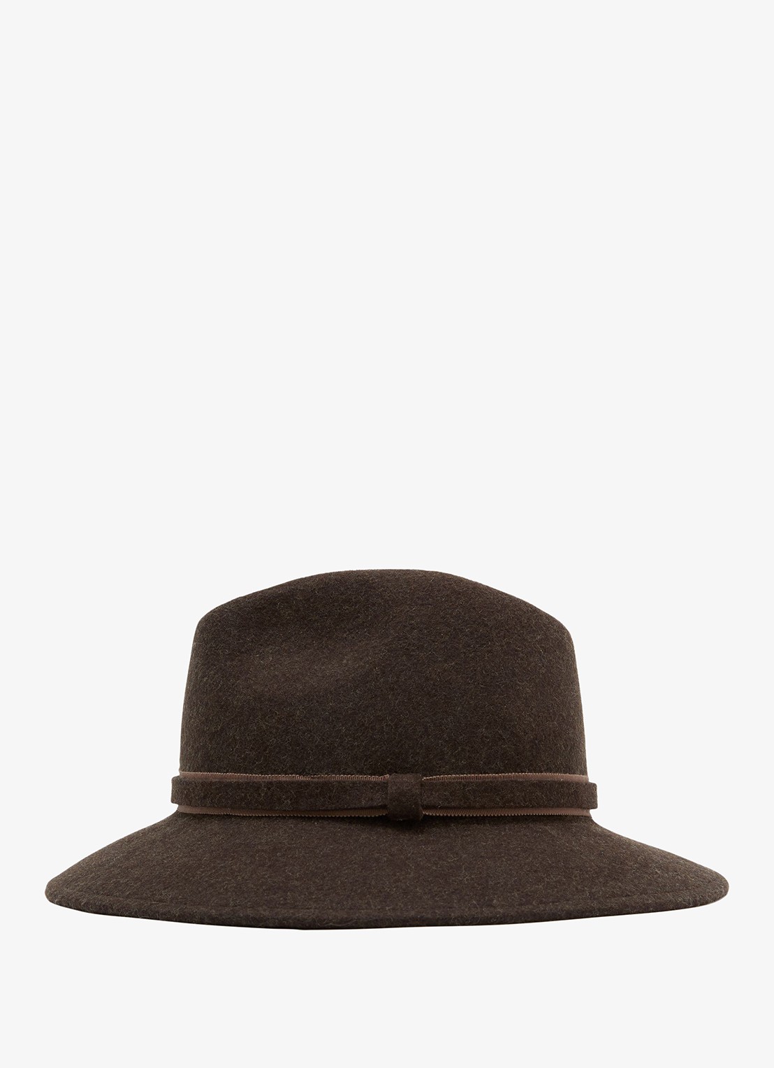 Reiss Frankie fedora van wol - detail 2 chocoladebruin