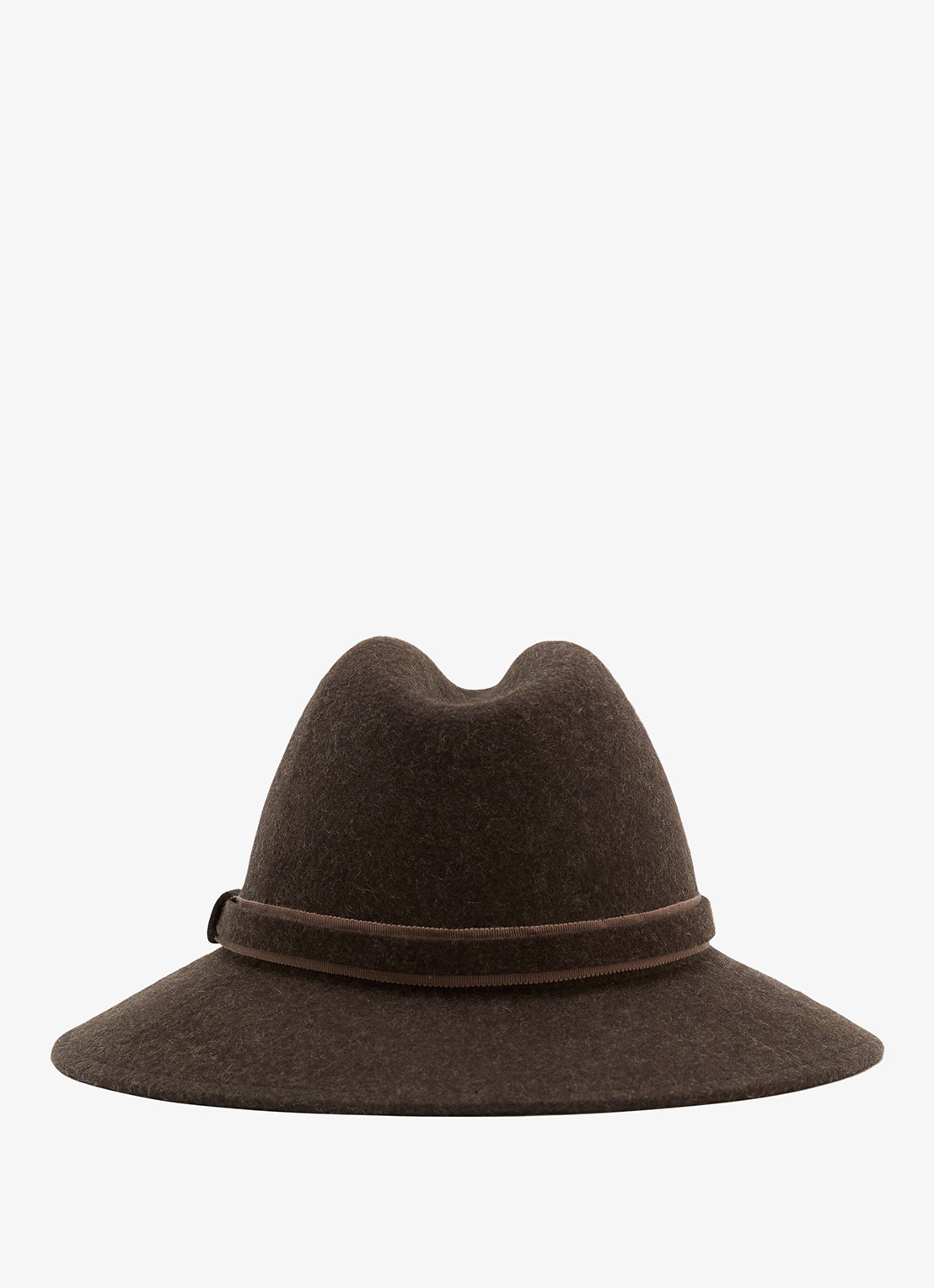 Reiss Frankie fedora van wol - detail 3 chocoladebruin