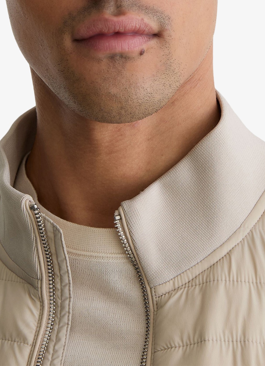 Reiss Freddie jack met steekzakken - detail 2 creme