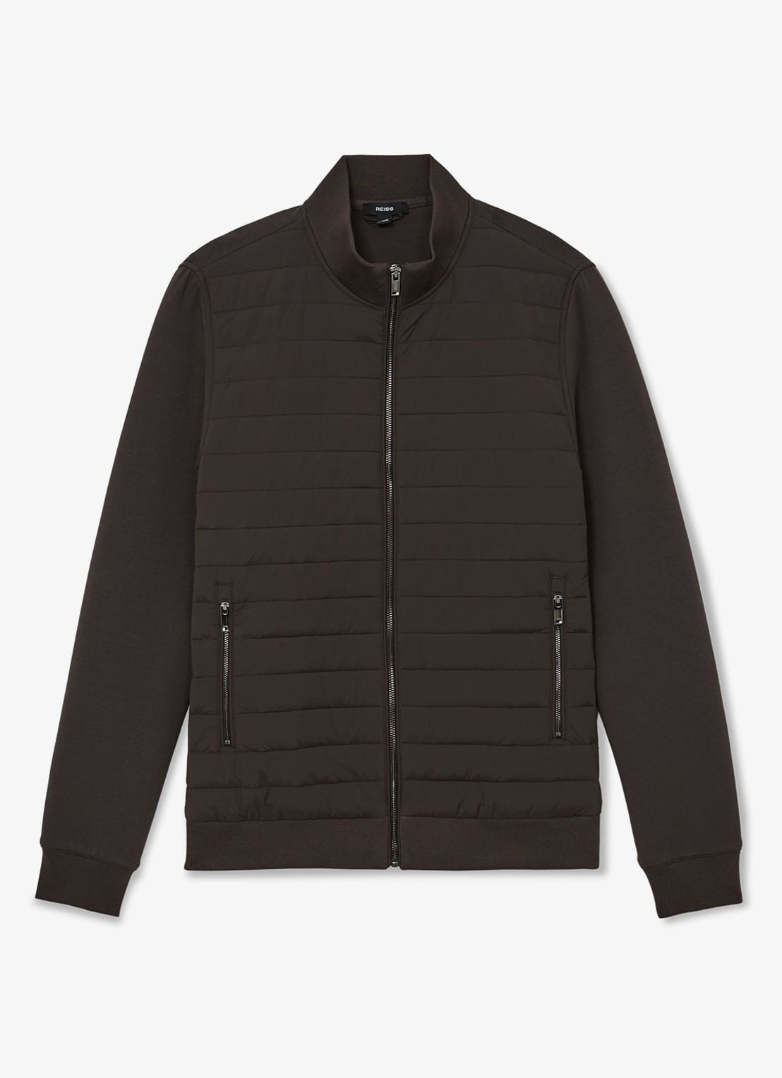 Reiss Freddie jack met steekzakken - voorkant bruin
