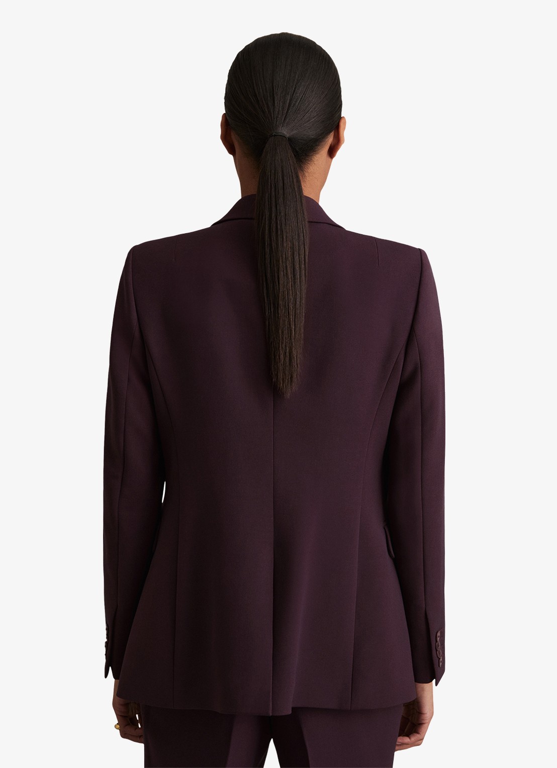 Reiss Gabi blazer met klepzakken - achterkant 3 aubergine