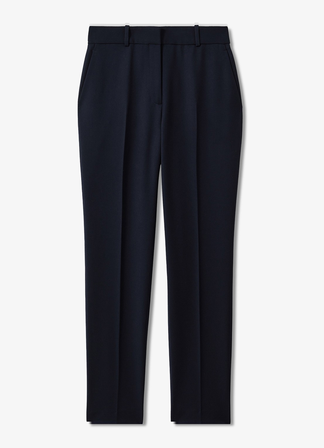 Reiss Gabi high waist slim fit chino - voorkant 2 donkerblauw