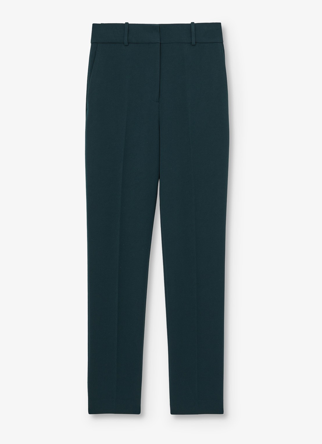 Reiss Gabi high waist slim fit chino - voorkant 5 donkergroen