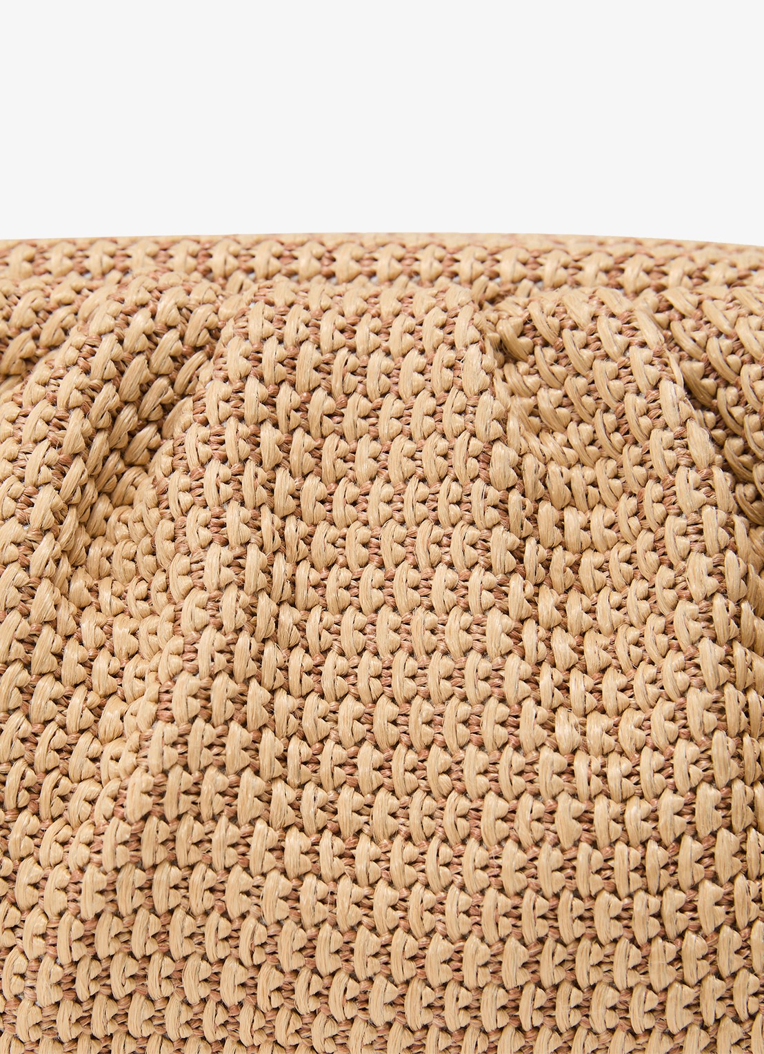 Reiss Georgia clutch met gevlochten detail en afneembare schouderriem - detail 4 beige