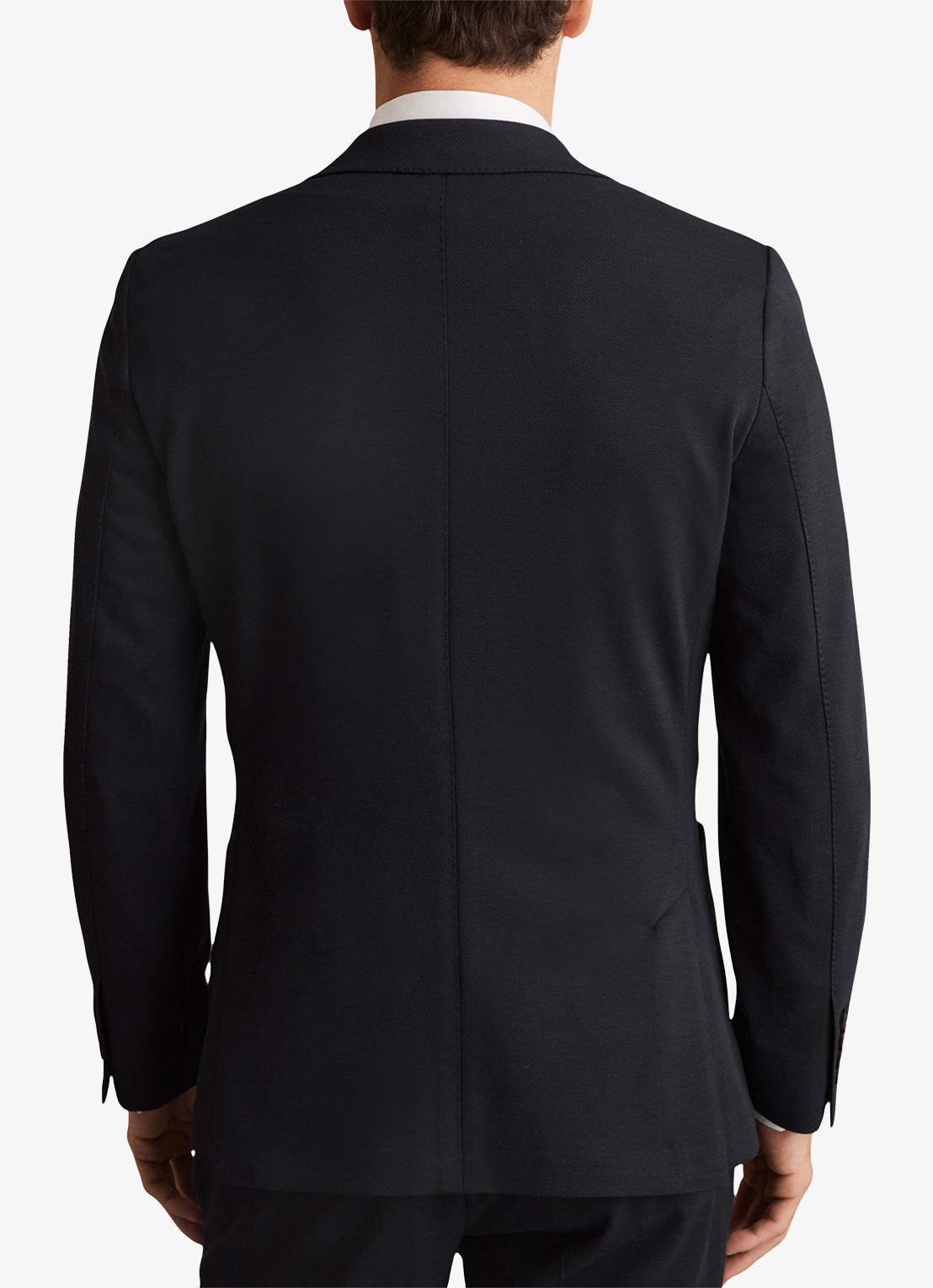 Reiss Gerrard slim fit colbert met steekzakken - achterkant 3 navy / blauw