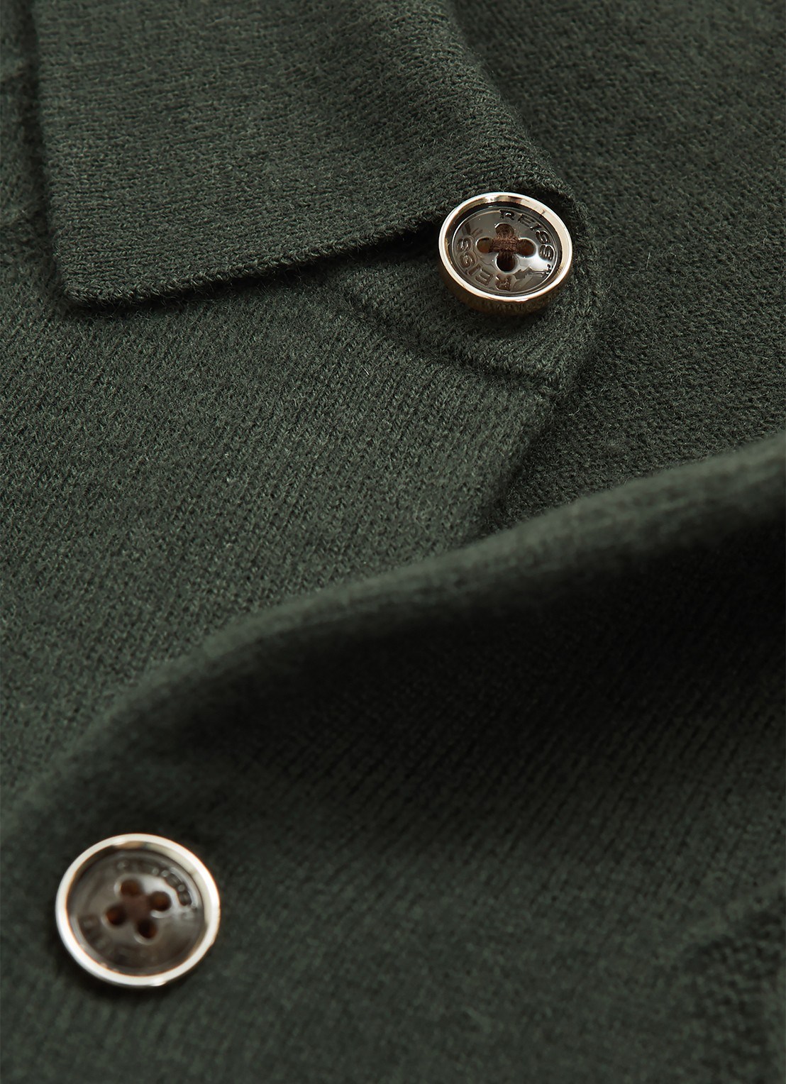 Reiss Gideon vest met textuur - detail 2 donkergroen