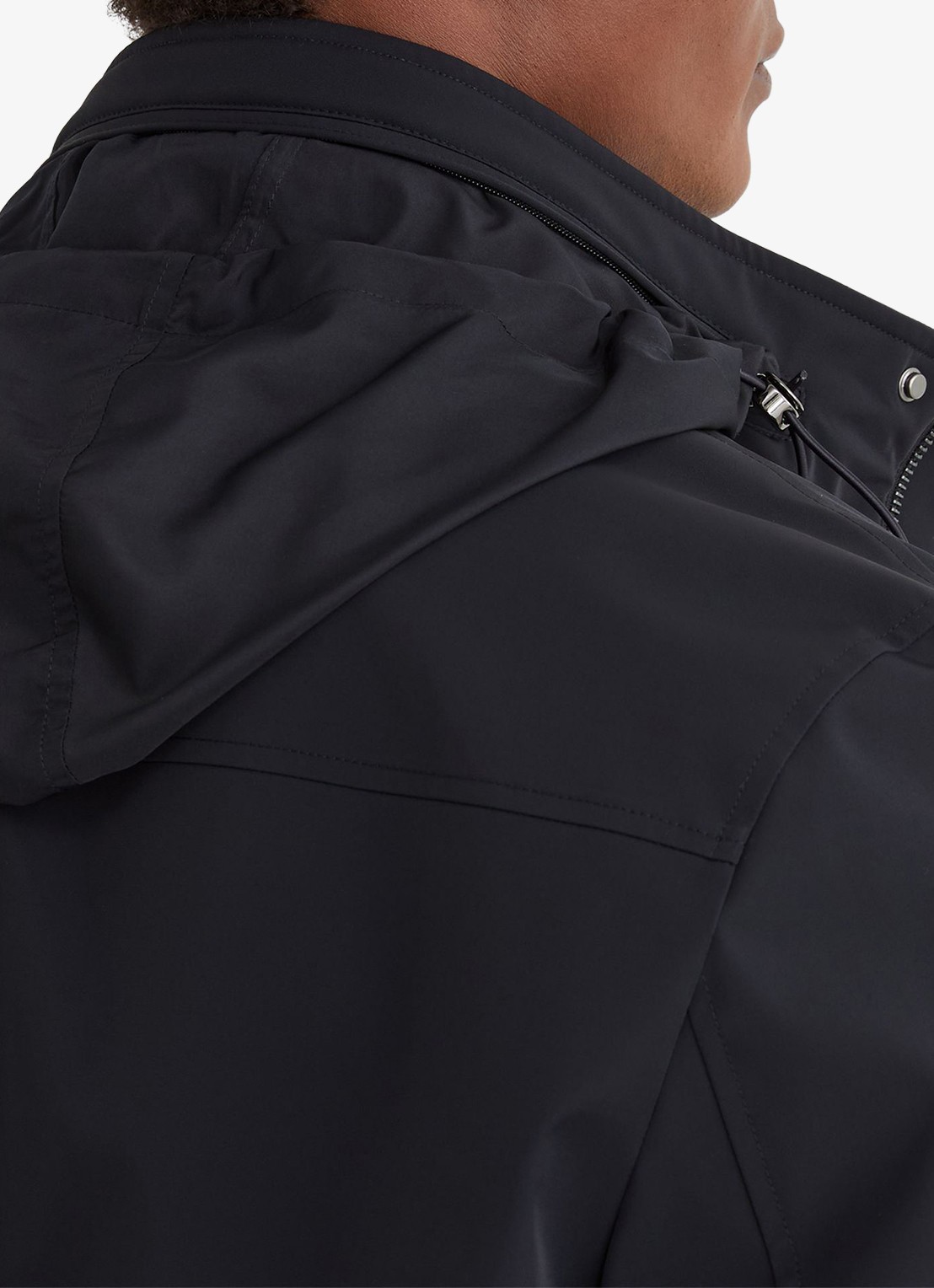 Reiss GLICK gewatteerde jas met capuchon  - detail 4 navy / blauw