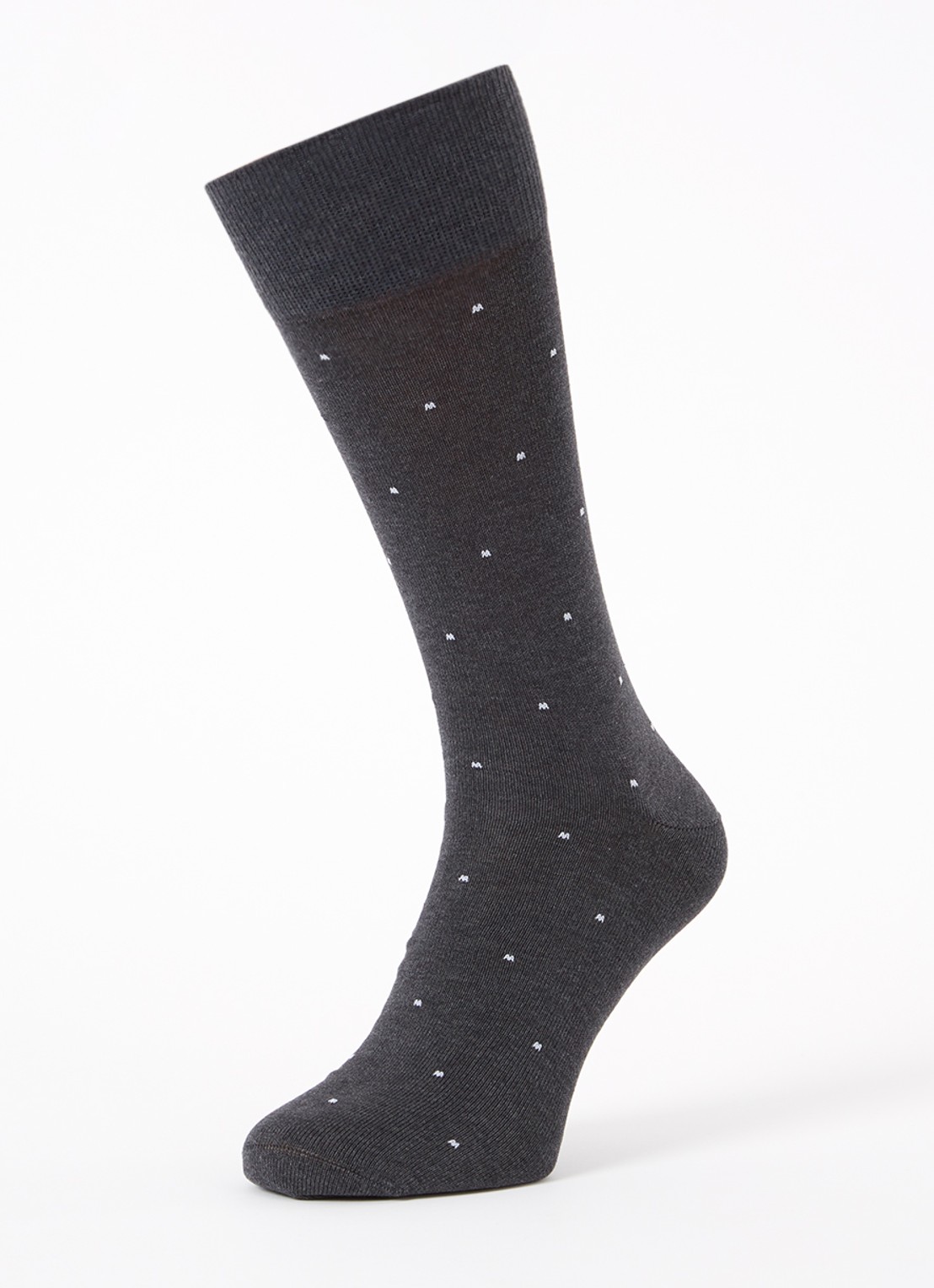 Reiss Graham sokken met print in 2-pack - detail antraciet