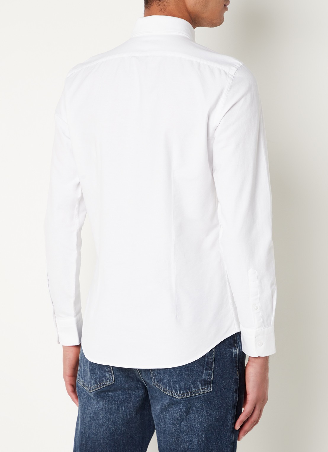 Reiss Greenwich slim fit overhemd met borstzak - achterkant 4 wit