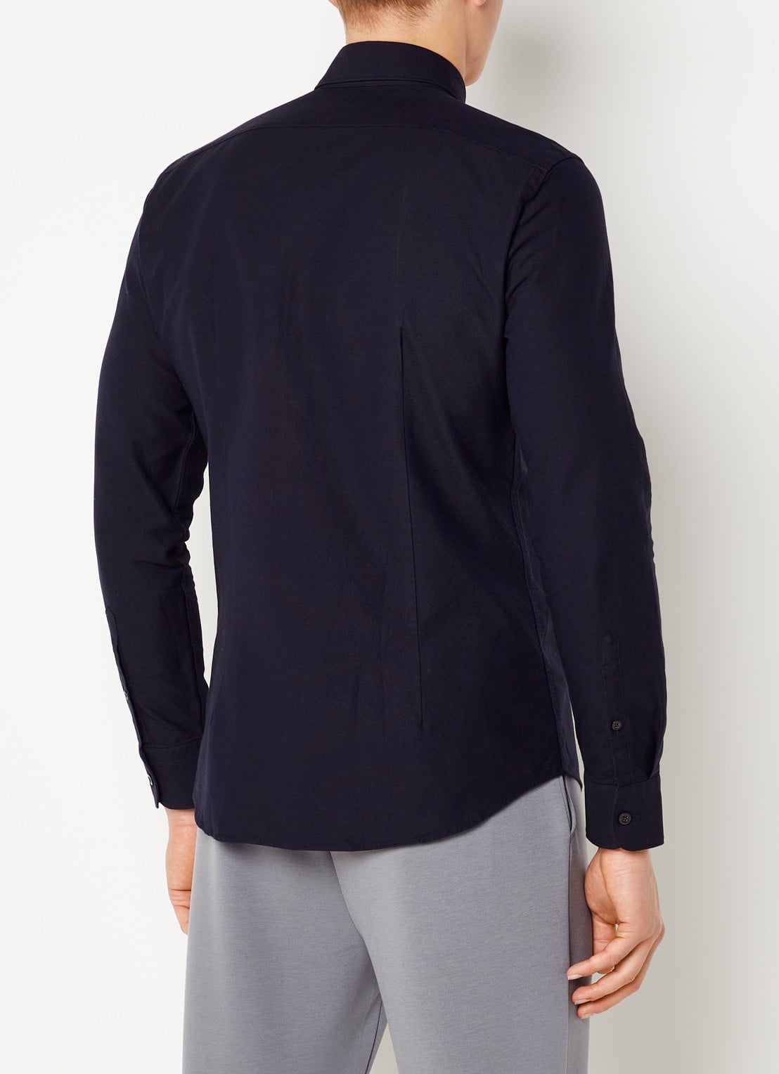 Reiss Greenwich slim fit overhemd met borstzak - achterkant 3 donkerblauw