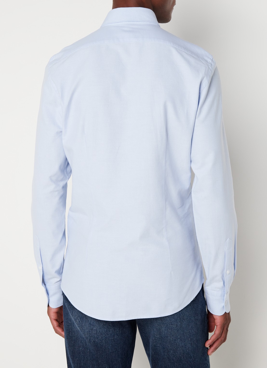 Reiss Greenwich slim fit overhemd met borstzak - achterkant 4 lichtblauw